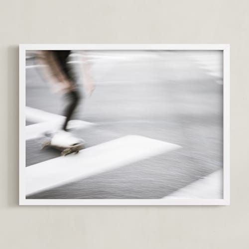 This is a color kids wall art by Kamala Nahas called hollywood skate