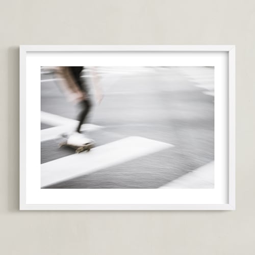 This is a color kids wall art by Kamala Nahas called hollywood skate