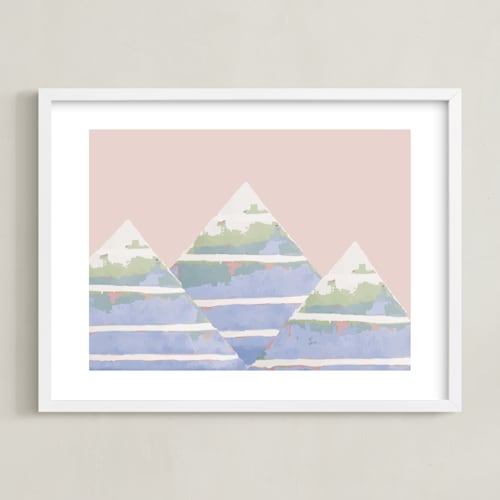 This is a sienna kids wall art by Akweley Creative called colorful summit