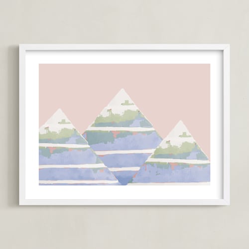 This is a sienna kids wall art with standard by Akweley Creative called colorful summit