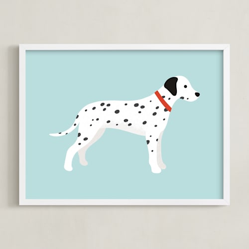 This is a sky kids wall art by Kacey Kendrick Wagner called dalmatian