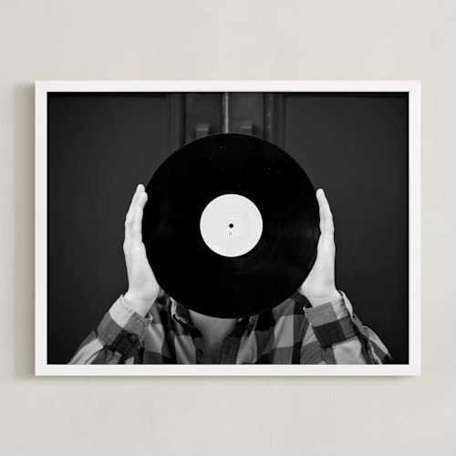 This is a black and white kids wall art with standard by Kaitie Bryant called ahead of the record