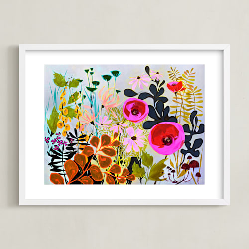This is a multi kids wall art by Jess Franks called how does your garden grow?