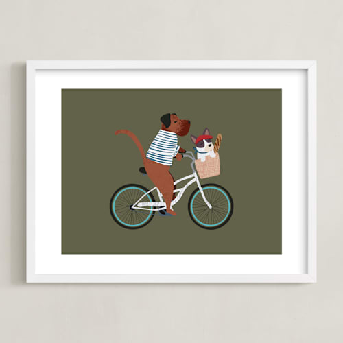 This is a avocado kids wall art by Jenna Holcomb called paris