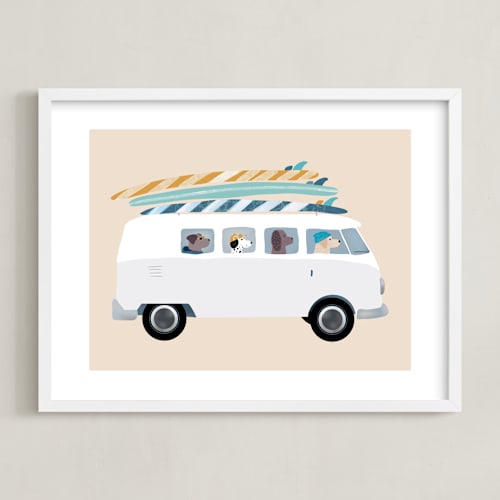 This is a sand kids wall art by Jenna Holcomb called venice beach