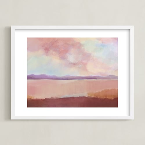 This is a desert pink kids wall art by AlisonJerry called coral desert