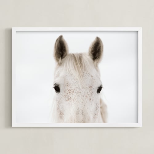 This is a white art with standard by Amy Carroll called pollock