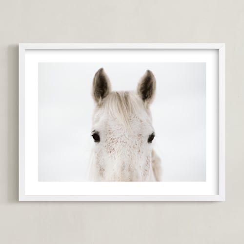 This is a white art with standard by Amy Carroll called pollock