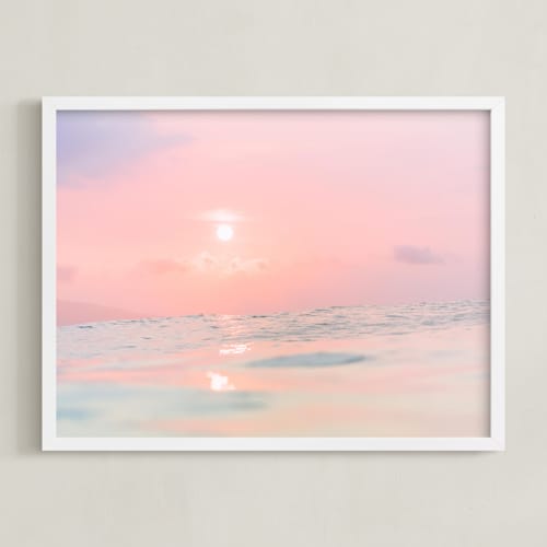 This is a pink art with standard by Kamala Nahas called sorbet sea 3