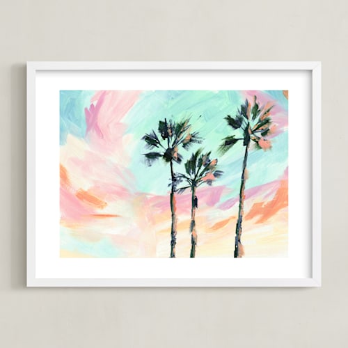 This is a sunset art by Holly Whitcomb called ocean avenue