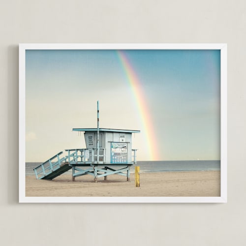 This is a sky blue art with standard by Shannon Howard called rainbow days