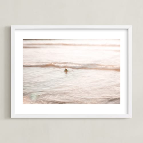 This is a sunset glow art by Shannon Howard called learning the sea