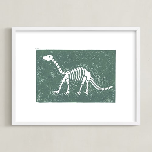 This is a brachiosaurus art by Teju Reval called dino fossils iv