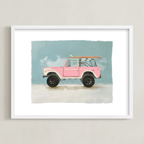 This is a coastal art by Erin Kessler called surf pink