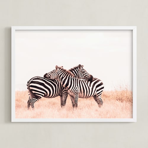 This is a zebra art with standard by Lisa Sundin called the embrace