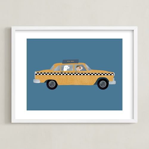 This is a taxi art with standard by Jenna Holcomb called new york