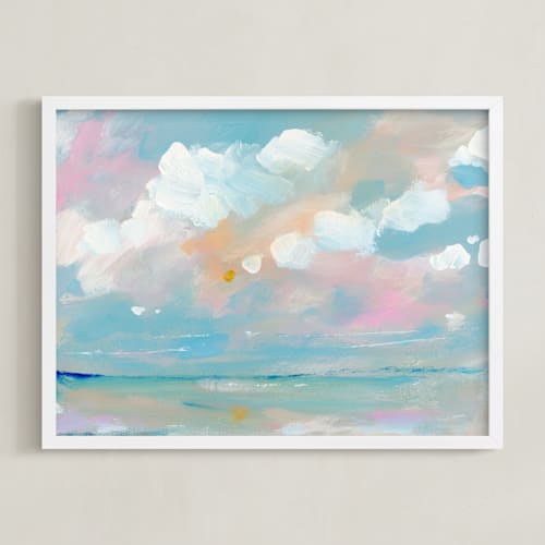 This is a turquoise art by Lindsay Megahed called turquoise beach