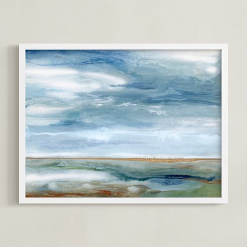 This is a sky blue art by Roberta Hoiness Art called layers of life