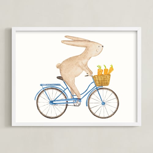 This is a blue art with standard by Francisca Reyes called fast riders iv