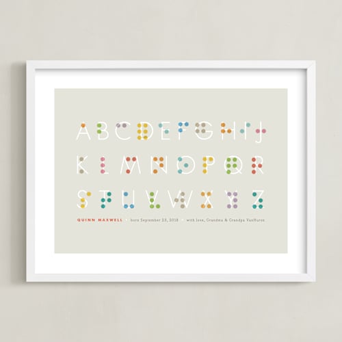 This is a sand nursery wall art by Jennifer Wick called seen and understood
