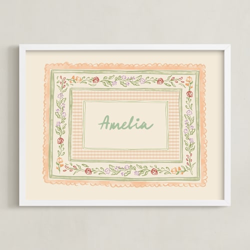 This is a garden nursery wall art with standard by Creo Study called cottagecore name