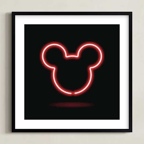 This is a black disney art by Kennedi Shaw called late night disney mickey mouse