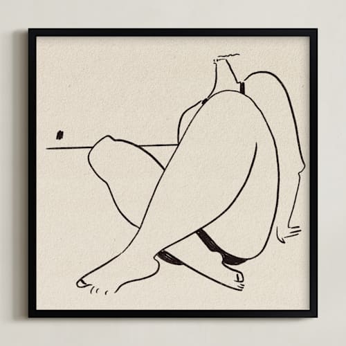 This is a ivory art by Katie Spak called beach bum
