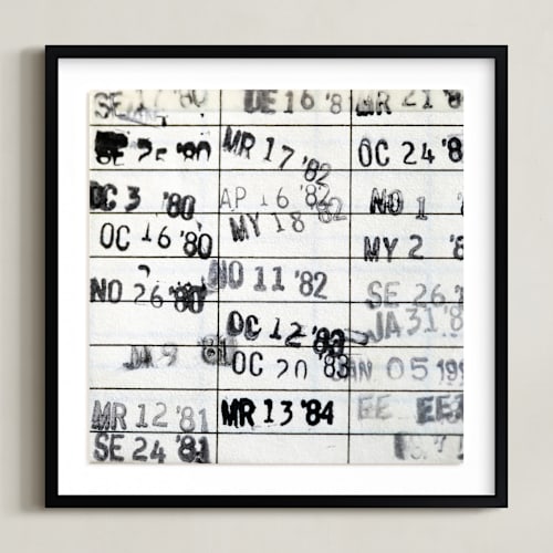 This is a ivory art by ALICIA BOCK called date due