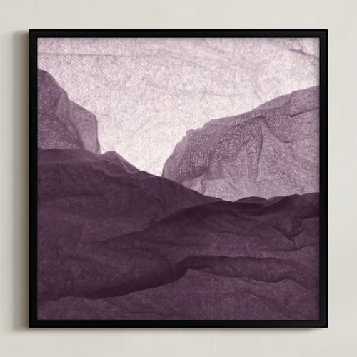 This is a aubergine art with standard by Shannon Kohn called paper napkin panorama i