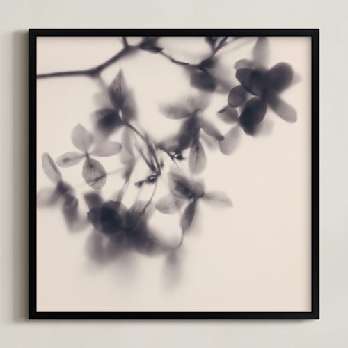This is a soft pink art by Karen Kardatzke called veiled petals