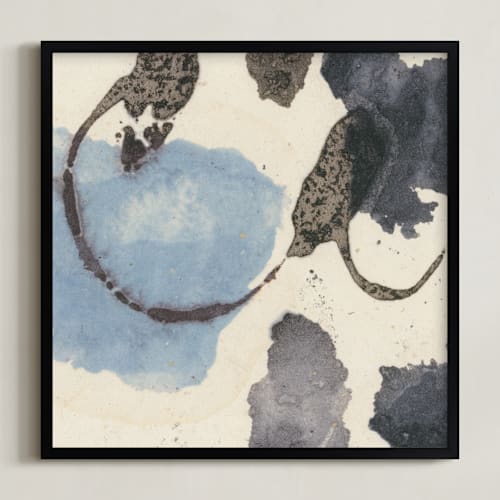 This is a light blue art by Renée Stramel called amorphous 2