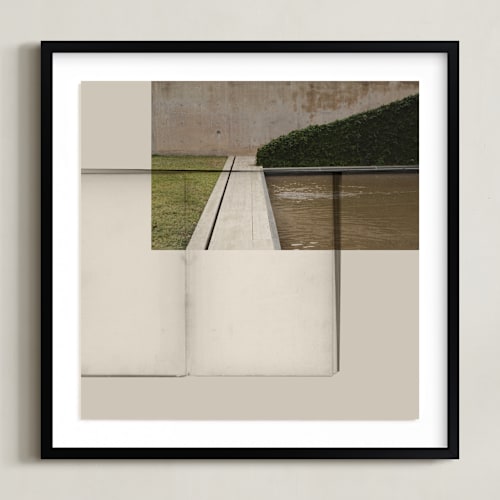 This is a lawn art by Maja Cunningham called juxtaposed