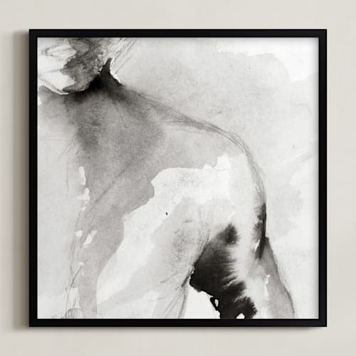 This is a quiet gray art by Karen Kaul called as you are