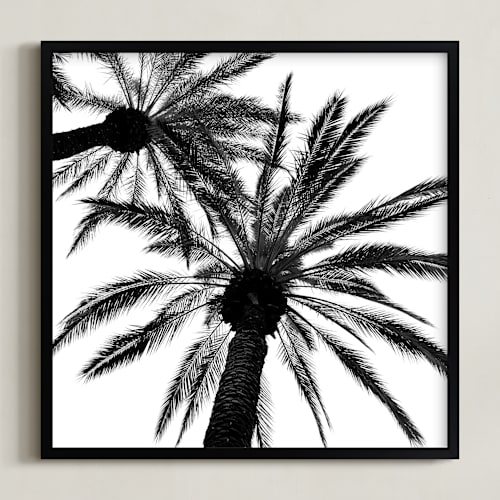 This is a black and white art by Leslie Le Coq called pattern in the sky