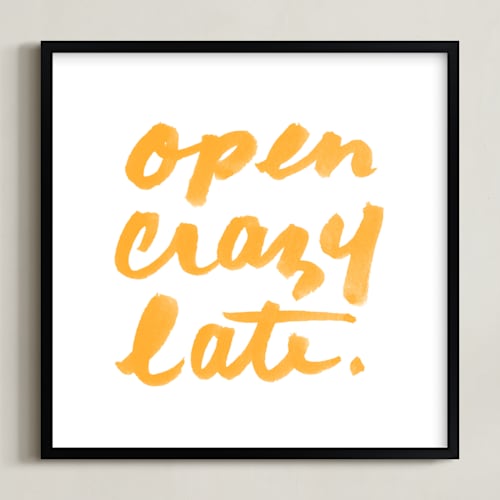 This is a golden art by Paper Raven Co. called open crazy late