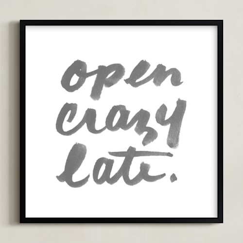 This is a fog art by Paper Raven Co. called open crazy late