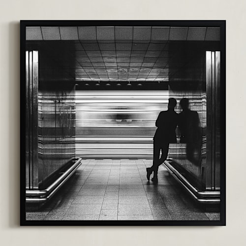 This is a black and white art by Mark Kirby called patience