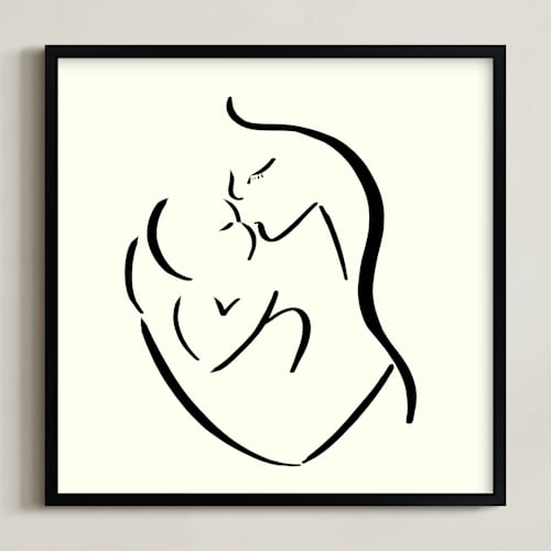 This is a monochrome art with standard by Keely Norton Owendoff called mama's arms