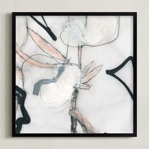 This is a neutrals art by Angela Simeone called southern cotton double bloom square