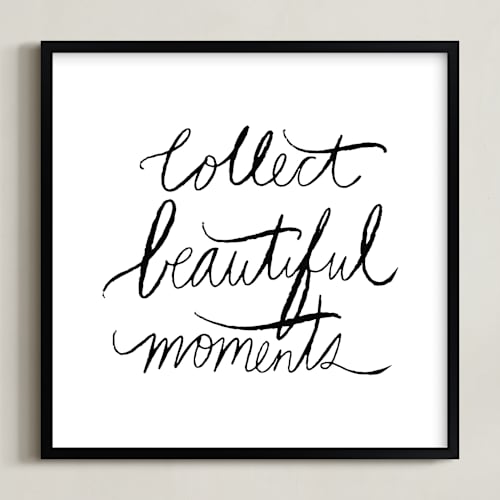 This is a white kids wall art with standard by Vivian Yiwing called collect beautiful moments