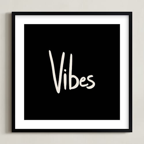 This is a rich black art by Erika Firm called vibes