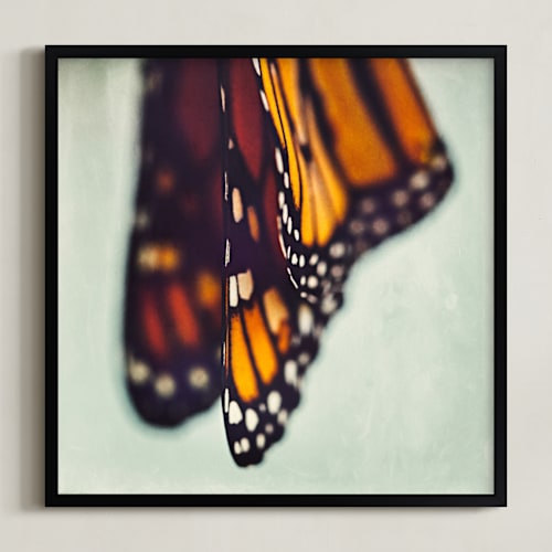 This is a monarch orange art by Stacy Kron called monarch study #5