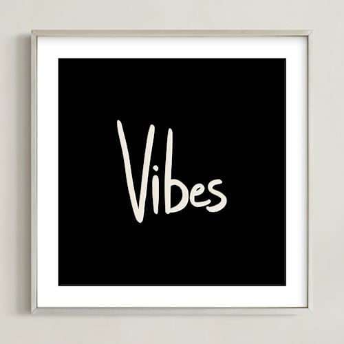 This is a rich black art by Erika Firm called vibes