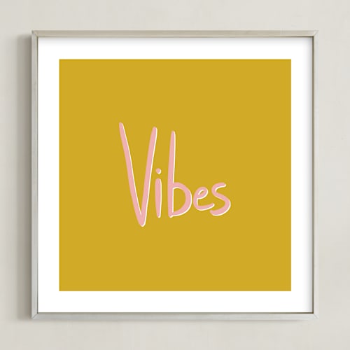 This is a ochre art by Erika Firm called vibes
