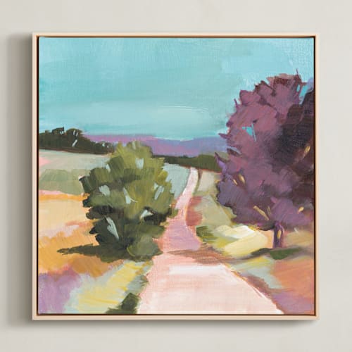 This is a cranberry yellow art with standard by AlisonJerry called cranberry trail 1