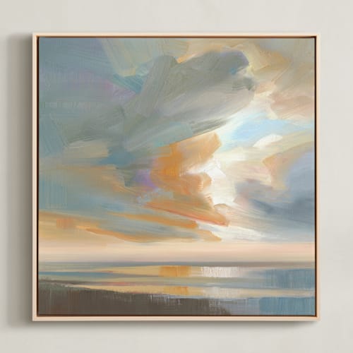This is a cumulo art by Khara Ledonne called cloud crush