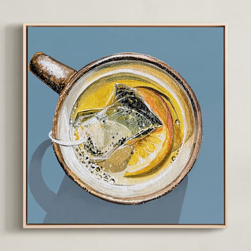 This is a dusty blue art by Amber Piacentine called from the top 1