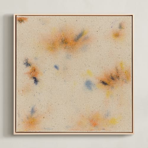 This is a sunrise orange art by Christina Flowers called abstract sunrise 2