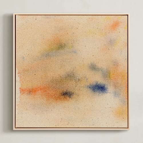 This is a sunrise peach art with standard by Christina Flowers called abstract sunrise 3