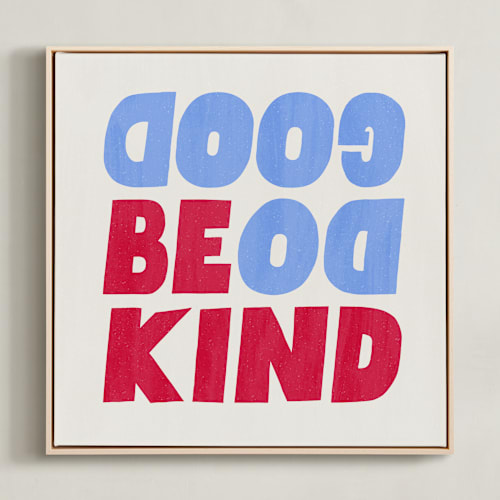 This is a patriotic kids wall art by Carrie ONeal called words to grow on